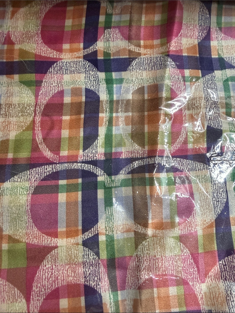 Coach NWT Daisy Madras Silk Scarf